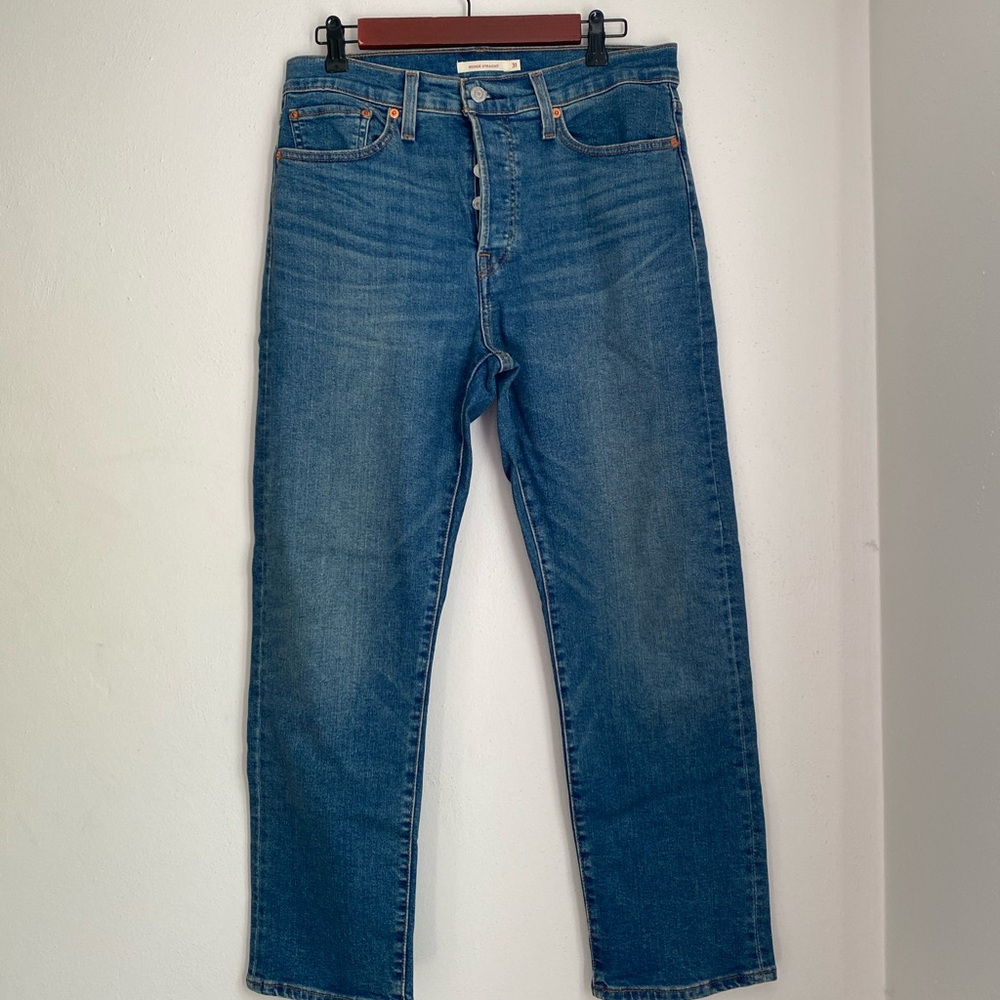 Levi's Blue Straight Leg Jeans Classic Style
